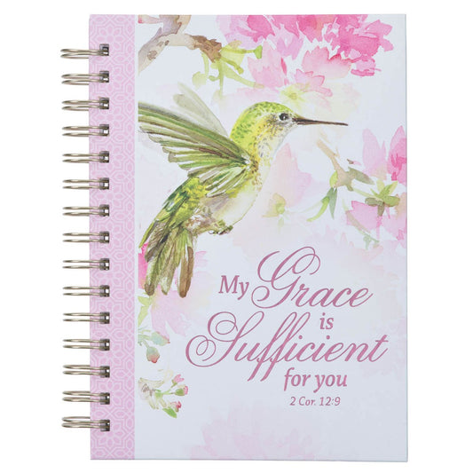 Journal-Wirebound-Pink-My Grace-2 Cor. 12:9