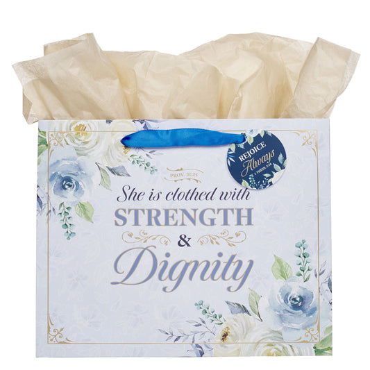 Gift Bag-Large-Landscape-Strength & Dignity Prov. 31:25