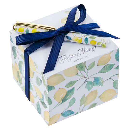 Note Block W/Pen-Rejoice Always-1 Thess. 5:16