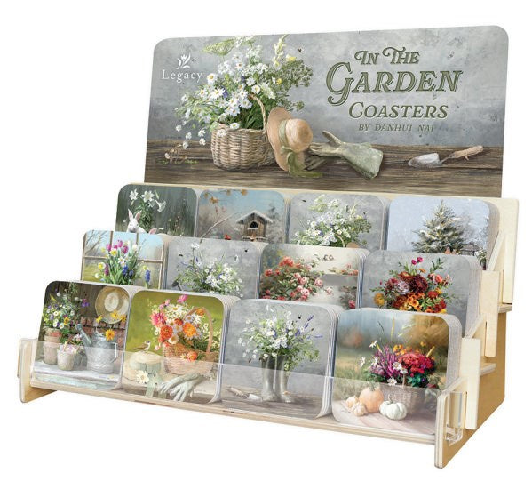 Coaster Collection-In The Garden (12 Coasters In 12 Designs) (Display ORD SPY#120359)