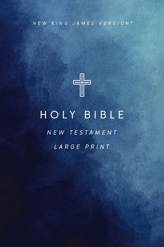 NKJV Large Print Outreach New Testament Bible (Comfort Print)-Geometric Softcover
