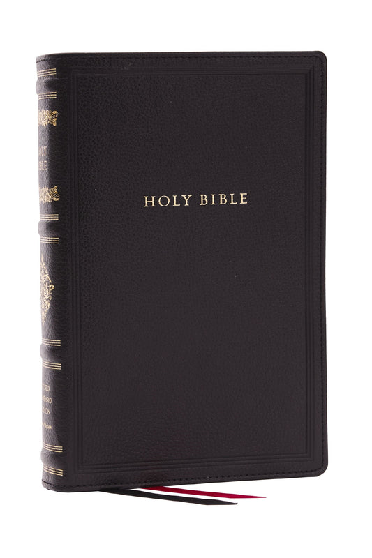 RSV Personal Size Bible (Sovereign Collection)-Black Genuine Leather Indexed
