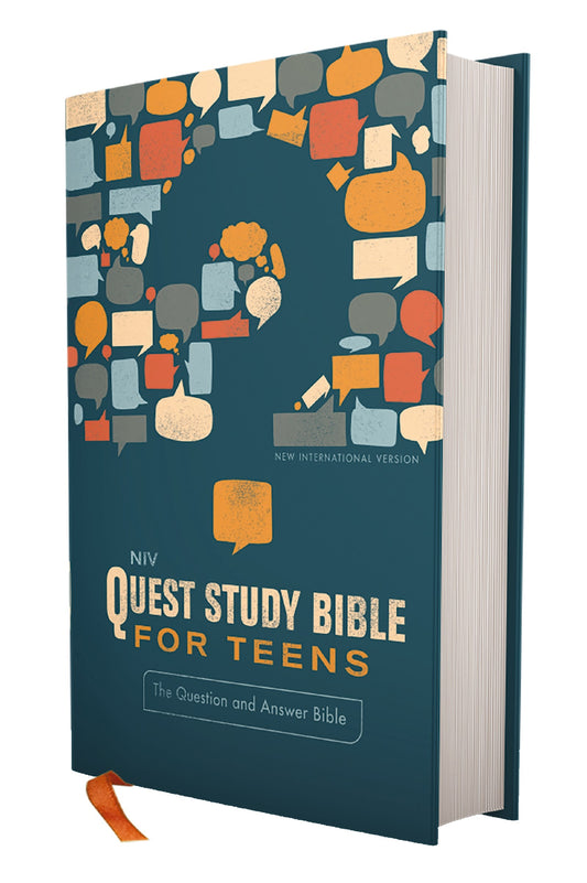NIV Quest Study Bible For Teens (Comfort Print)-Navy Hardcover