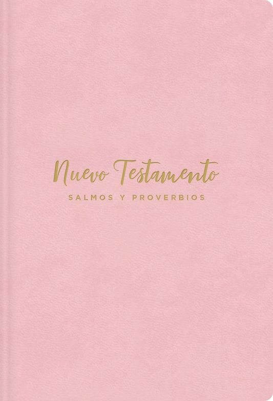 Span-NVI Pocket New Testament W/ Psalms And Proverbs (Nuevo Testamento  con Salmos y Proverbios)-Pink Leathersoft