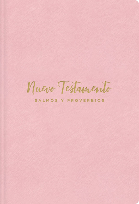 NVI Pocket New Testament w/Psalms And Proverbs (Nuevo Testamento  con Salmos y Proverbios)-Pink Leathersoft