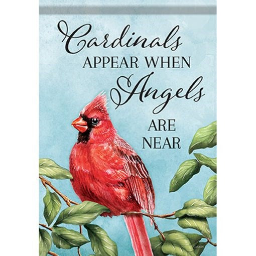 Flag-Garden-Cardinals Appear (12.5" x 18")
