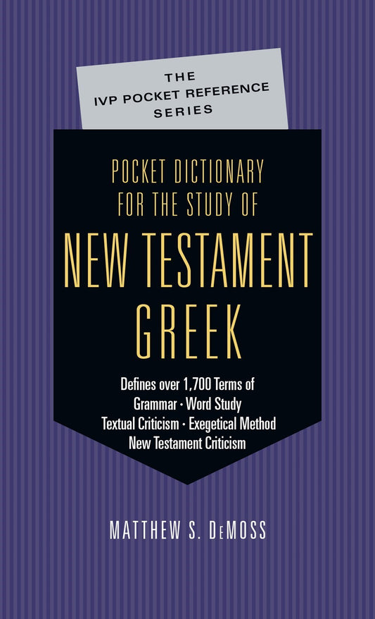 Pocket Dictionary For The Study Of New Testament Greek