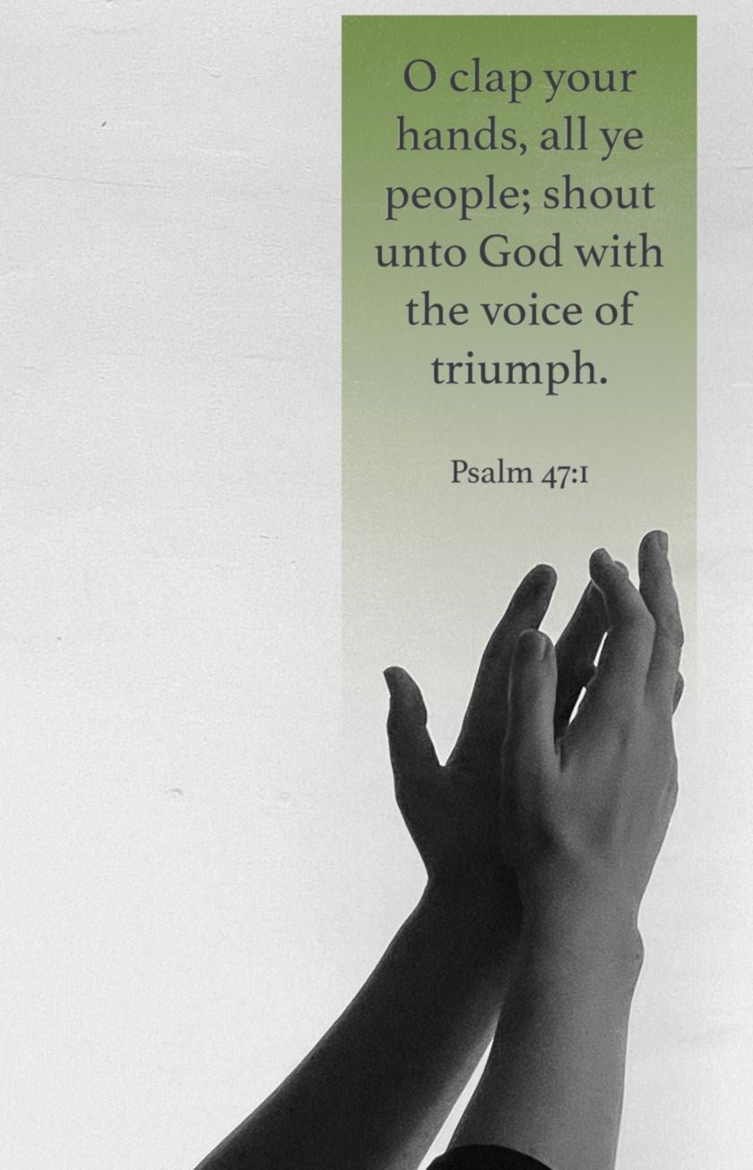 Bulletin-O Clap Your Hands All Ye People (Psalm 47:1  KJV) (Pack Of 100)