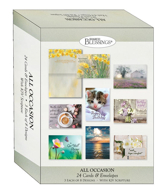 Card-Boxed-Shared Blessings-All Occasion-Large Assortment (Box Of 24)