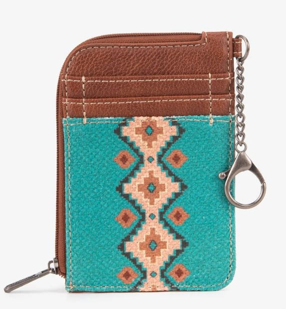 Wrangler Canvas Wallet-Aztec-Turquoise