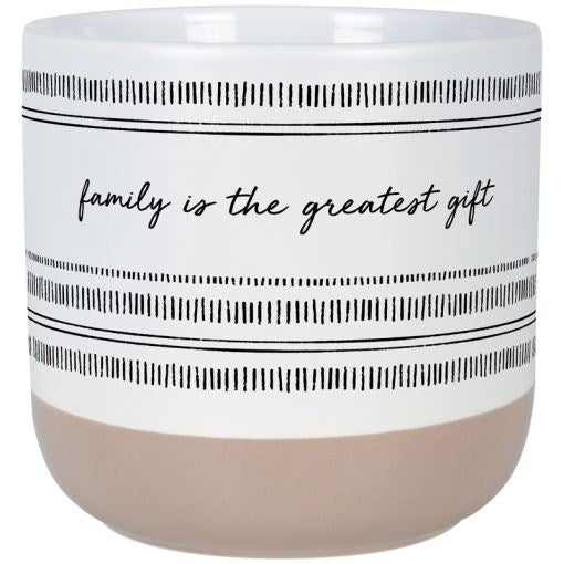 Planter-Family Is The Greatest Gift (5.25" x 5.5"D") (Pack Of 2)