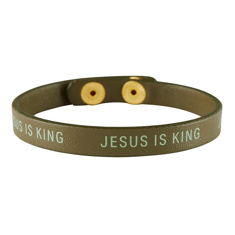 Bracelet-Simply Faith Snap-Jesus Is King