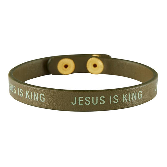Bracelet-Simply Faith Snap-Jesus Is King